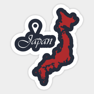 Icon Japan Map Sticker